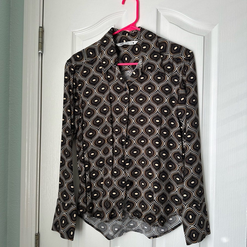 zara button up shirt